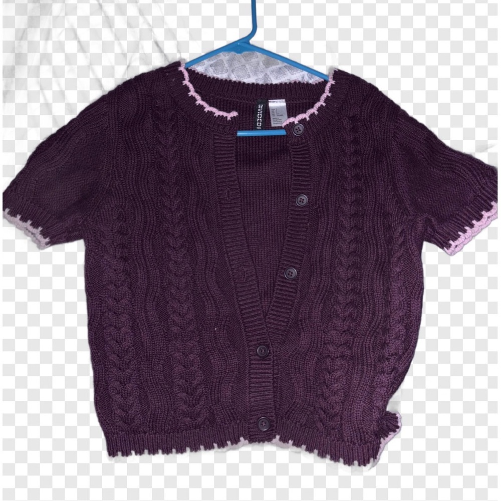 H&M Purple Cable Knit Women's Sweater